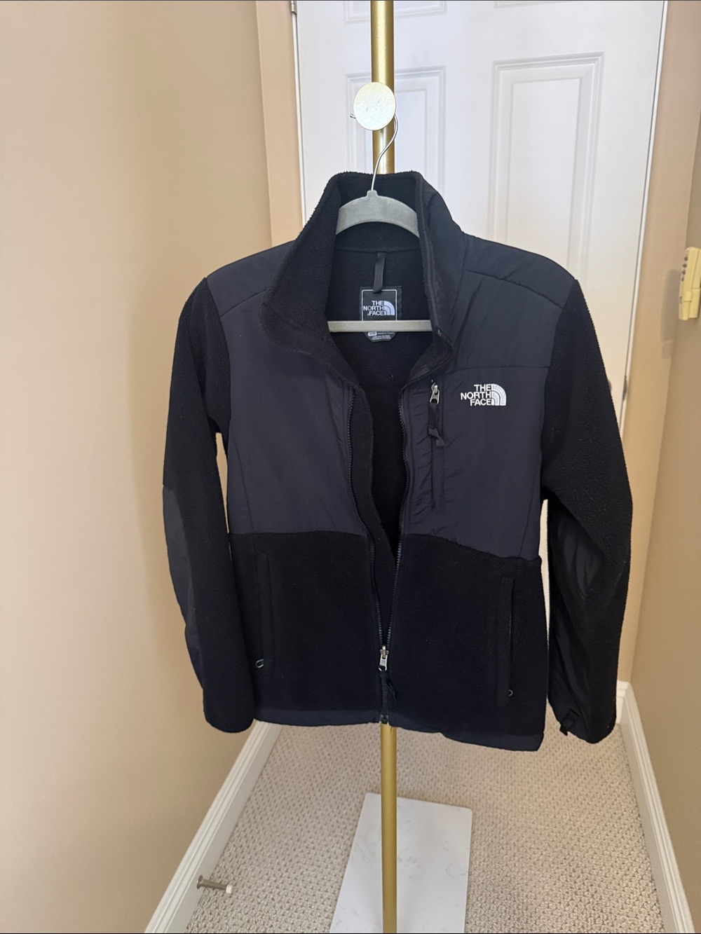 The North Face Black Fleece Jacket with Chest Zip
